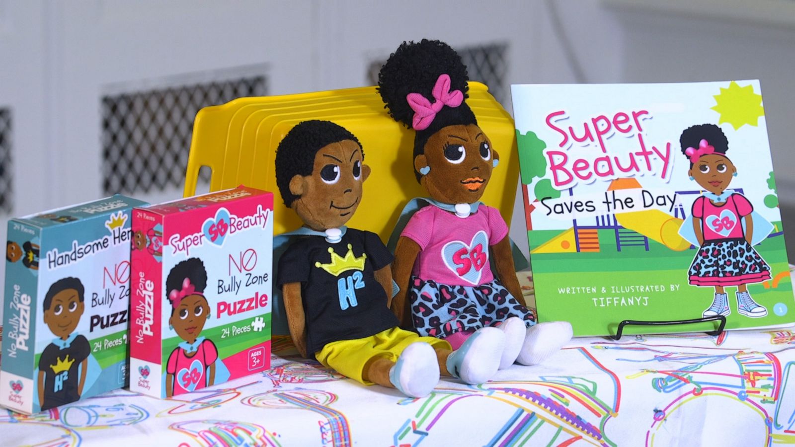 VIDEO: Superhero dolls battling the scars of bullying have a message for both girls and boys