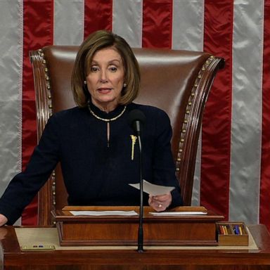 VIDEO: Trump responds as Nancy Pelosi delays sending article of impeachment to Senate