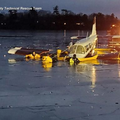 VIDEO: Small plane makes crash landing near Boston