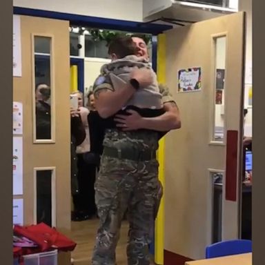 VIDEO: British soldier surprises his son for the holidays 