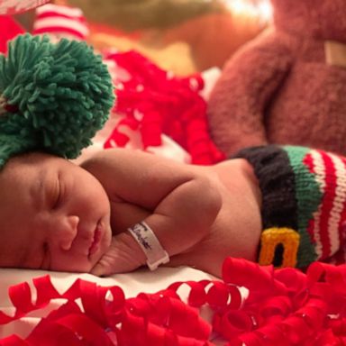 VIDEO: NICU nurses dress up babies for Christmas in this adorable photo shoot 