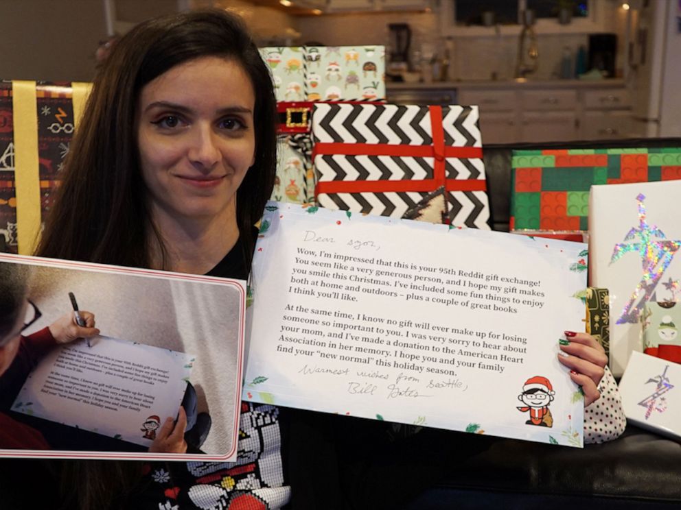 Reddit user gets Bill Gates as her Secret Santa, and she's 'blown away' by  the awesome gifts he sent – GeekWire