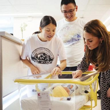 VIDEO: Newly released photos show Duchess Kate at maternity ward