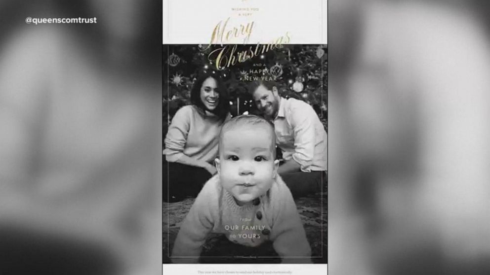 Video Prince Harry and Meghan Markle's Christmas card goes viral ABC News