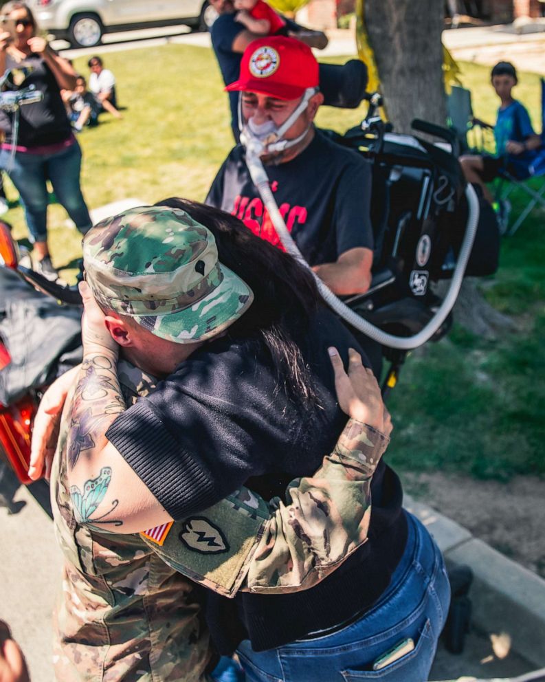 PHOTO: Jordan Salinas was deployed to Iraq three months before his father was diagnosed with ALS, where he has declined rapidly.