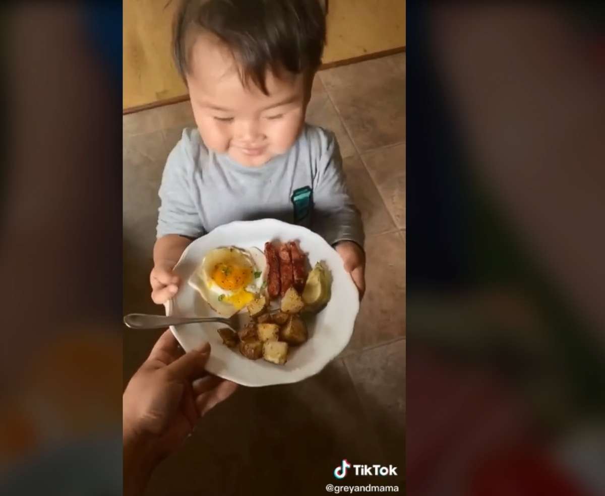 PHOTO: Linda Meeker of Washington, mom of 2-year-old Grey, posted a sweet compilation of her son saying "thank you" on the video-sharing app TikTok, where it garnered more than 14 million views.