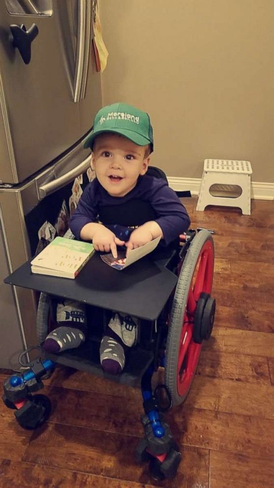 PHOTO: Brody Moreland is cruising around the house thanks to "the Frog" -- a device created by his father. Now, Brody and his parents are helping other children across the nation by giving them the gift of mobility.