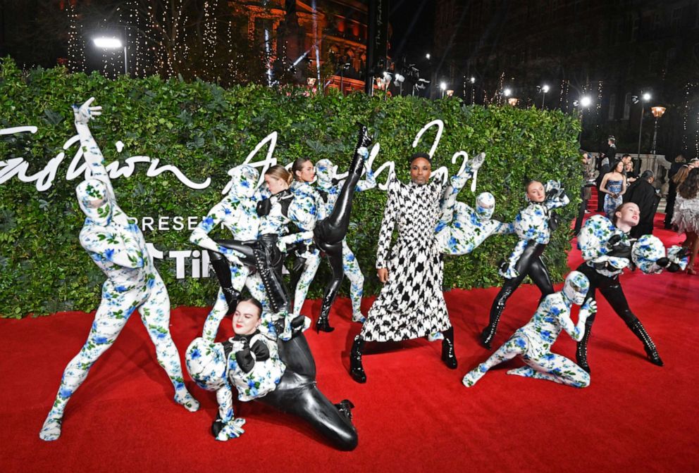 PHOTO: Billy Porter and dancers attend The Fashion Awards 2021 at the Royal Albert Hall on Nov. 29, 2021 in London.