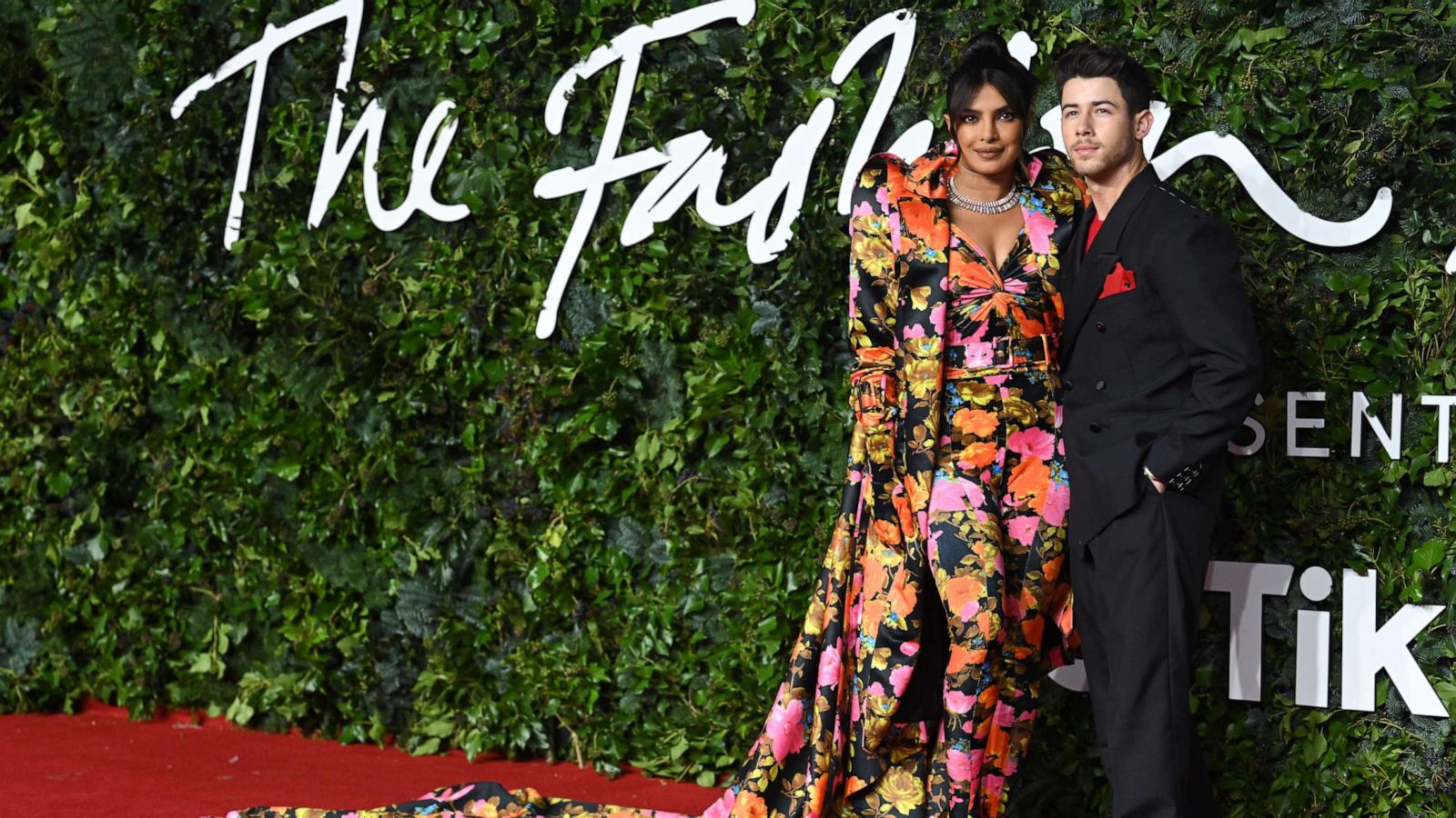 PHOTO: Priyanka Chopra Jonas and Nick Jonas attend The Fashion Awards 2021 at the Royal Albert Hall on Nov. 29, 2021 in London.