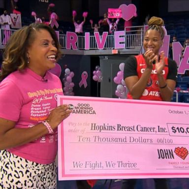 VIDEO: ‘GMA’ surprises breast cancer survivor Donna Hopkins