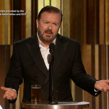 VIDEO: Golden Globes host Ricky Gervais pokes fun at night’s biggest stars