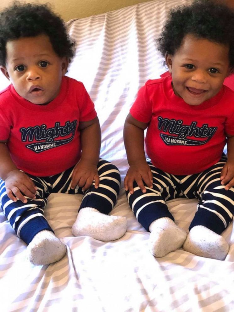 PHOTO: Alexzandria Wolliston's first set of twin boys, Mark and Malakhi born March 13, 2019.