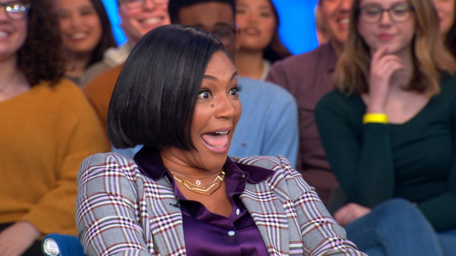 Tiffany Haddish shows off boss-like rhyming skills - Good Morning America