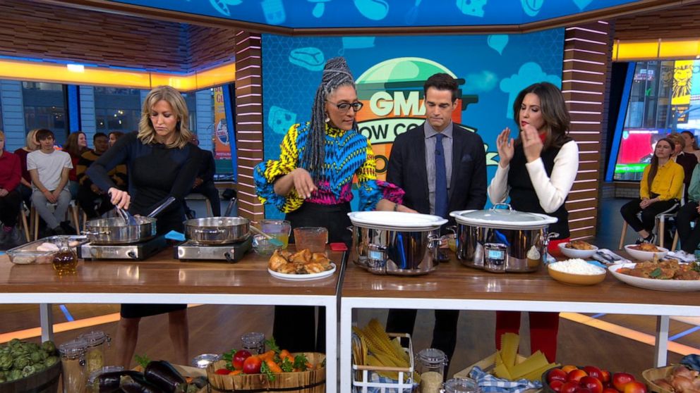 PHOTO: Chef Carla Hall prepares her sweet-spicy chicken stew prepared in a slow cooker on "Good Morning America."