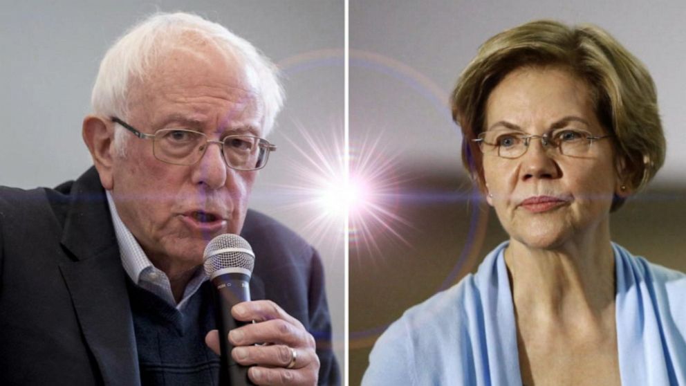 Video Bernie Sanders Elizabeth Warren Vie For Top Spot Abc News 2521