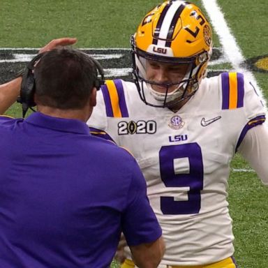 VIDEO: LSU quarterback shatters records with National Championship win