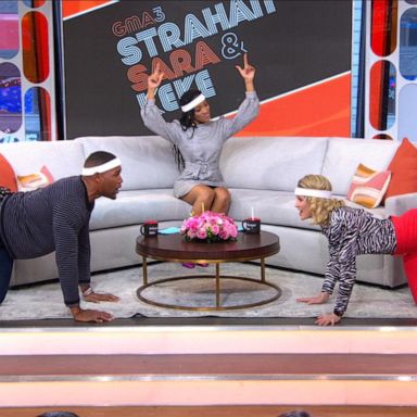 VIDEO: Michael, Sara and Keke do the Jane Fonda workout