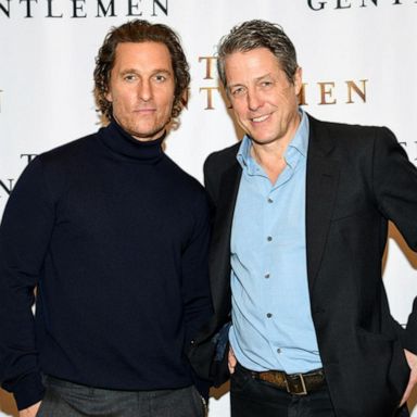 VIDEO: Matthew McConaughey sets up his mom with 'The Gentlemen' co-star, Hugh Grant's dad