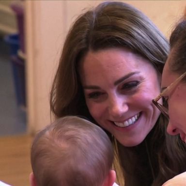 VIDEO: Duchess Kate meets babies at sensory class on Welsh leg of 24-hour tour