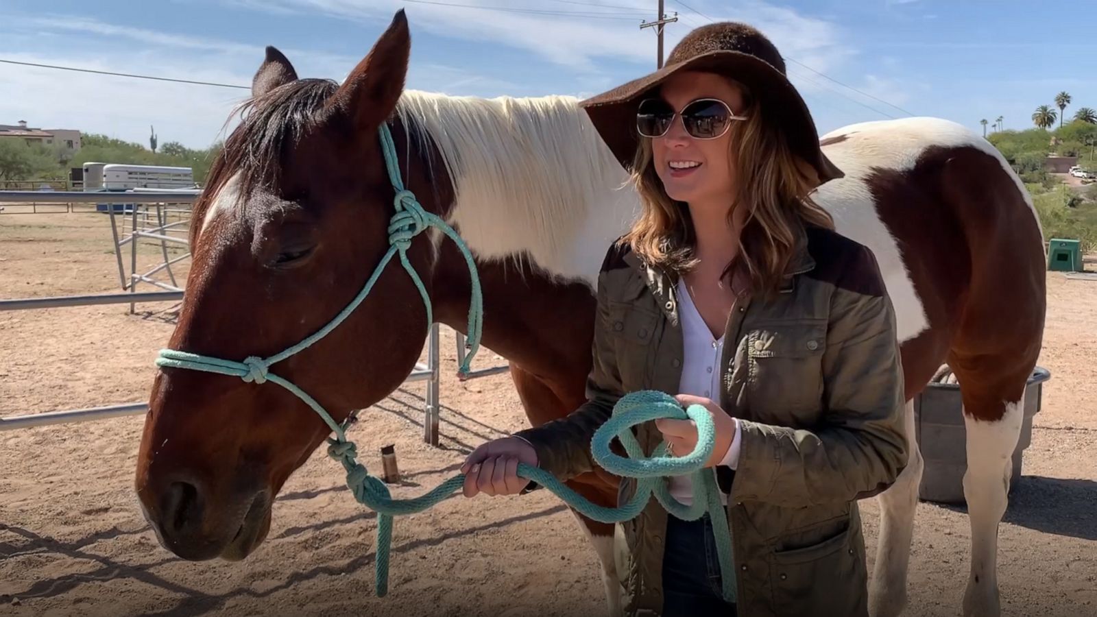 PHOTO: Genevieve Brown at an equine retreat in Tuscon, Arizona.