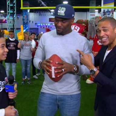 VIDEO: Kid correspondent Quentin Corr gears up to interview Super Bowl players at NFL Honors