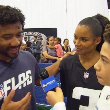 VIDEO: Russell Wilson and Ciara talk football and baby news