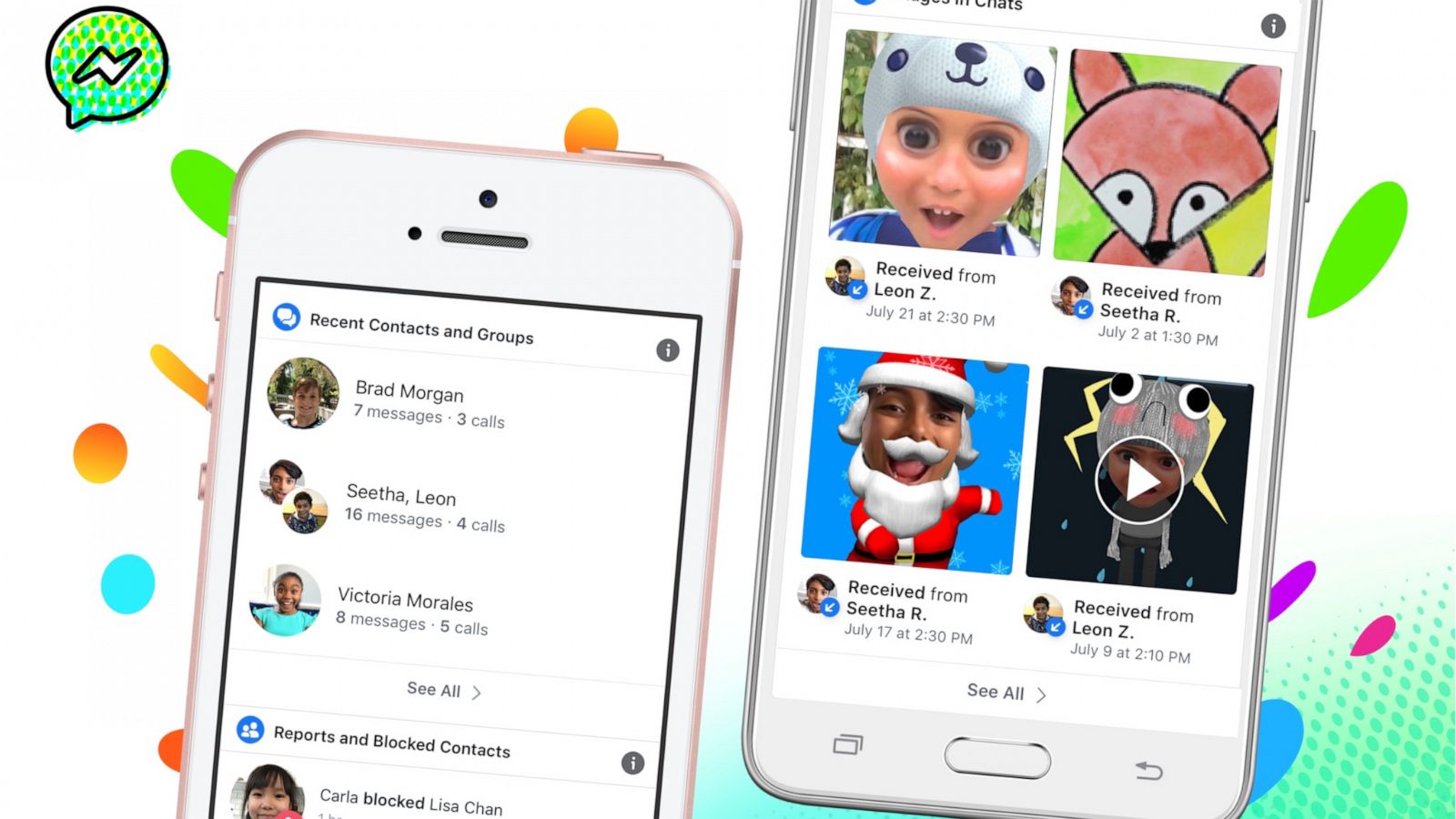 PHOTO: Facebook's Messenger Kids has new features.