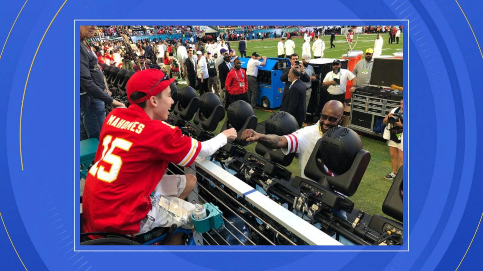 VIDEO: 19 Make-A-Wish kids have a ball at the Super Bowl