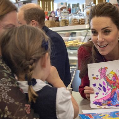 VIDEO: Kate Middleton and Prince William visit Swansea ice cream parlor 