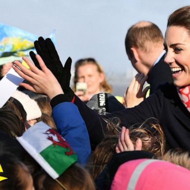 VIDEO: Duchess Kate makes a splash appearance at a lifeboat station in South Wales