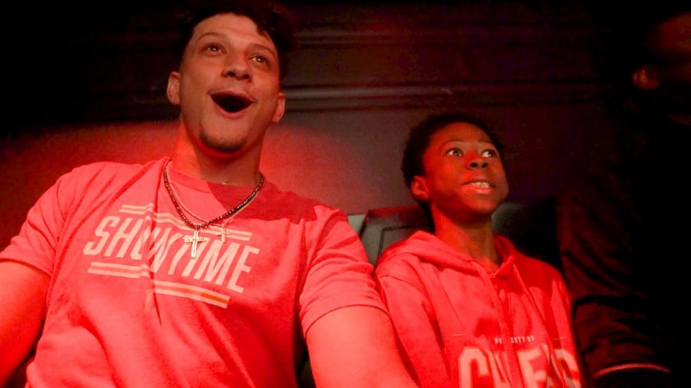 Patrick Mahomes & Make-A-Wish Recipient Celebrate Super Bowl at