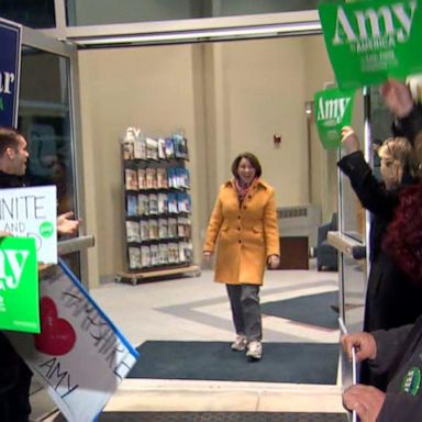 VIDEO: Candidates arrive in New Hampshire ahead of 1st primary