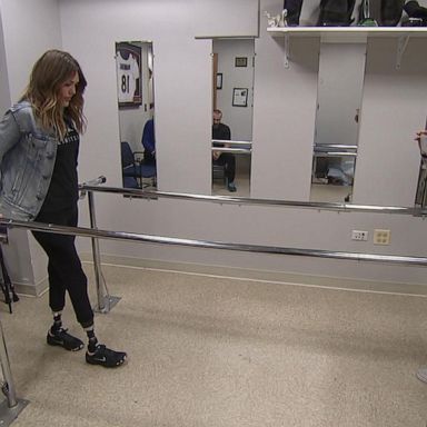 VIDEO: Paralympian Amy Purdy takes first steps after health scare