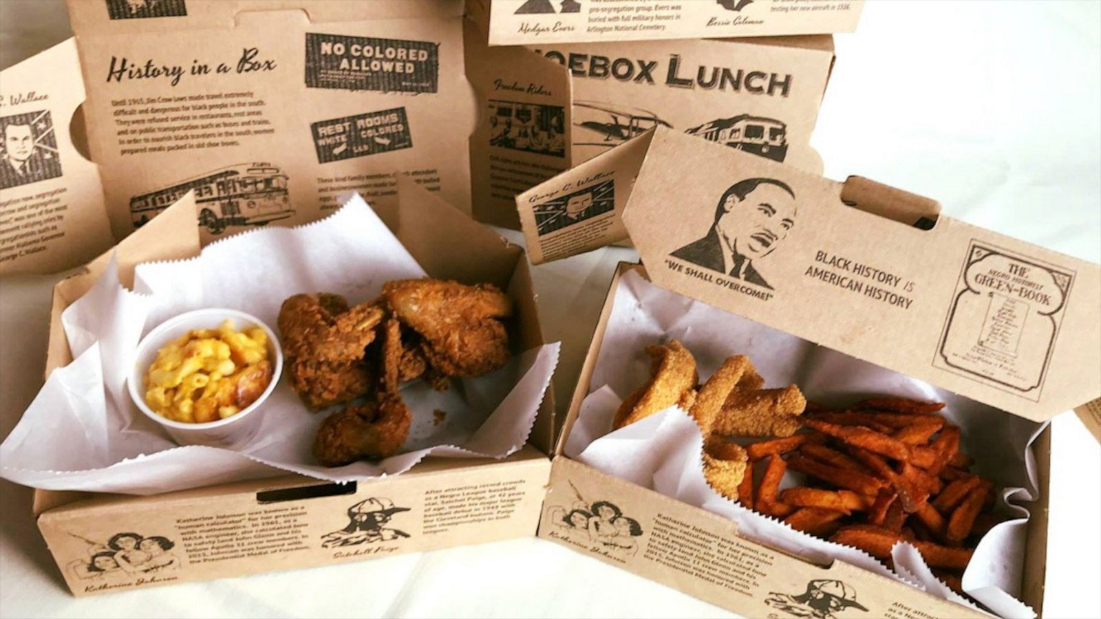 VIDEO: Soul food restaurant serves 'shoebox lunches' with black history facts