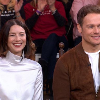 VIDEO: Caitriona Balfe and Sam Heughan give sneak peek at new season of 'Outlander'