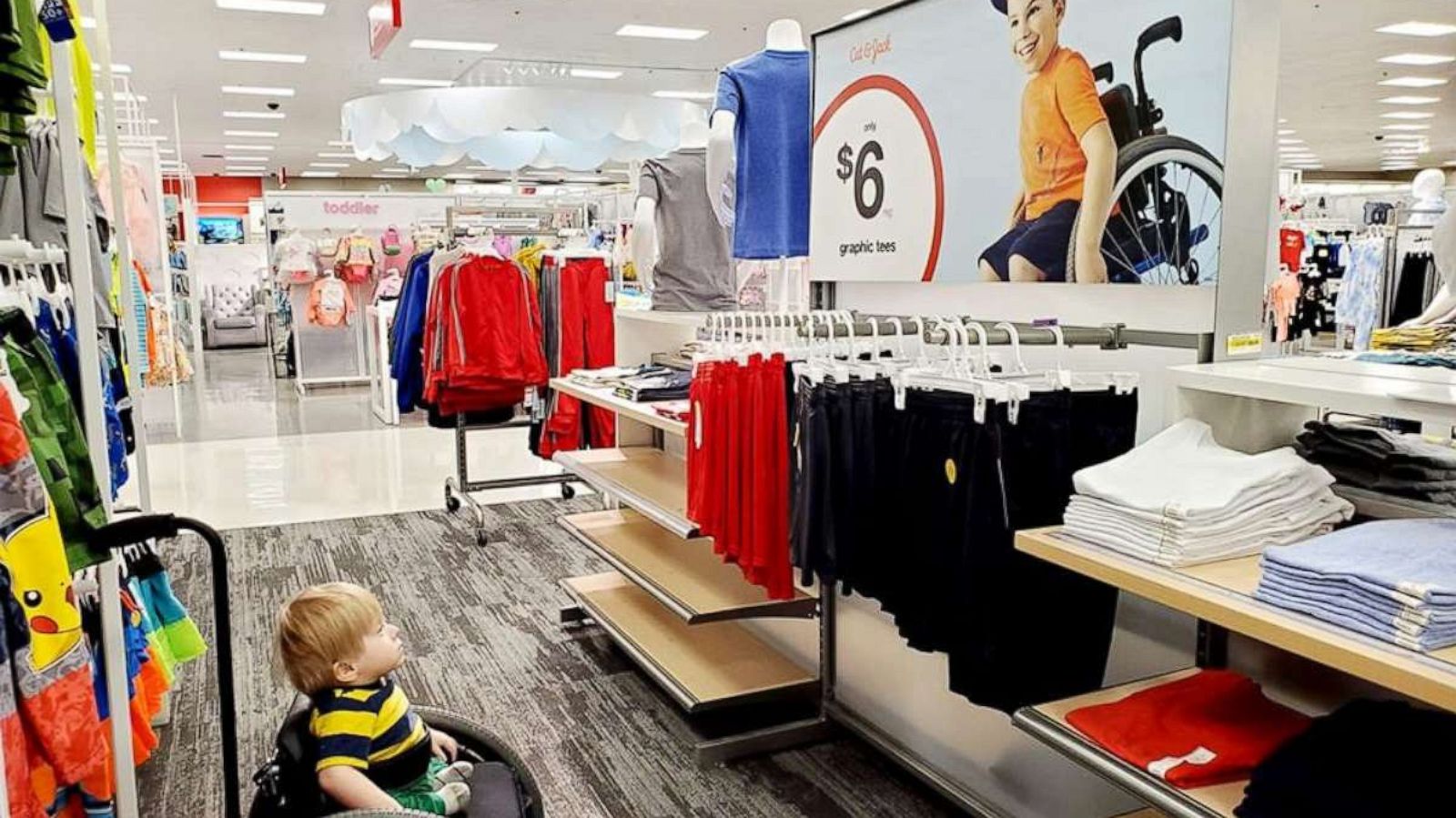 PHOTO: Oliver Garza-Pena was mesmerized by this Target ad that featured a boy in a wheelchair.