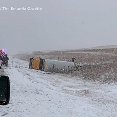 VIDEO: Ferocious storm brings blizzard conditions and strong winds