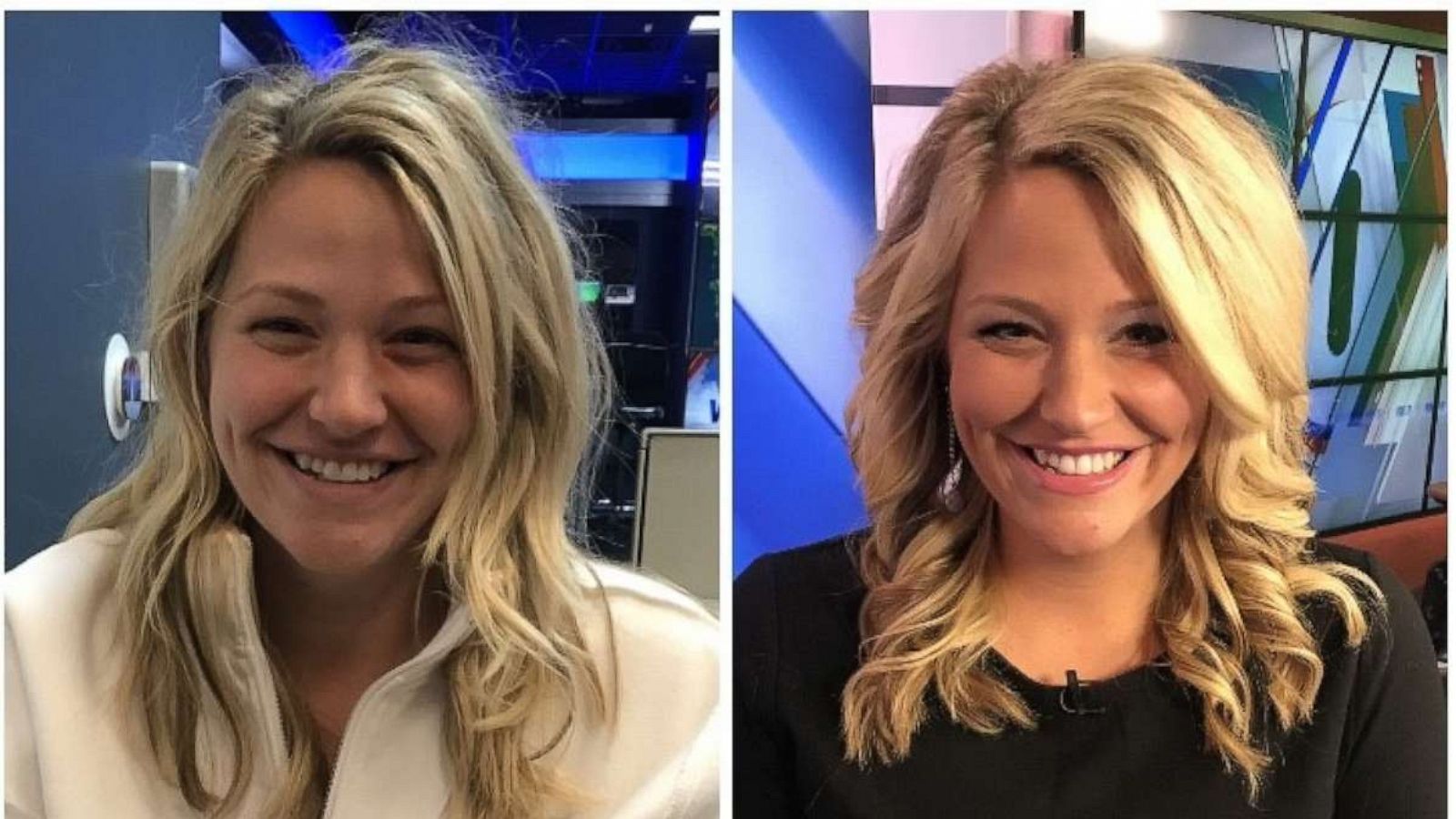 PHOTO: News anchor Deanna Falzone shared before and after photos of herself on social media.