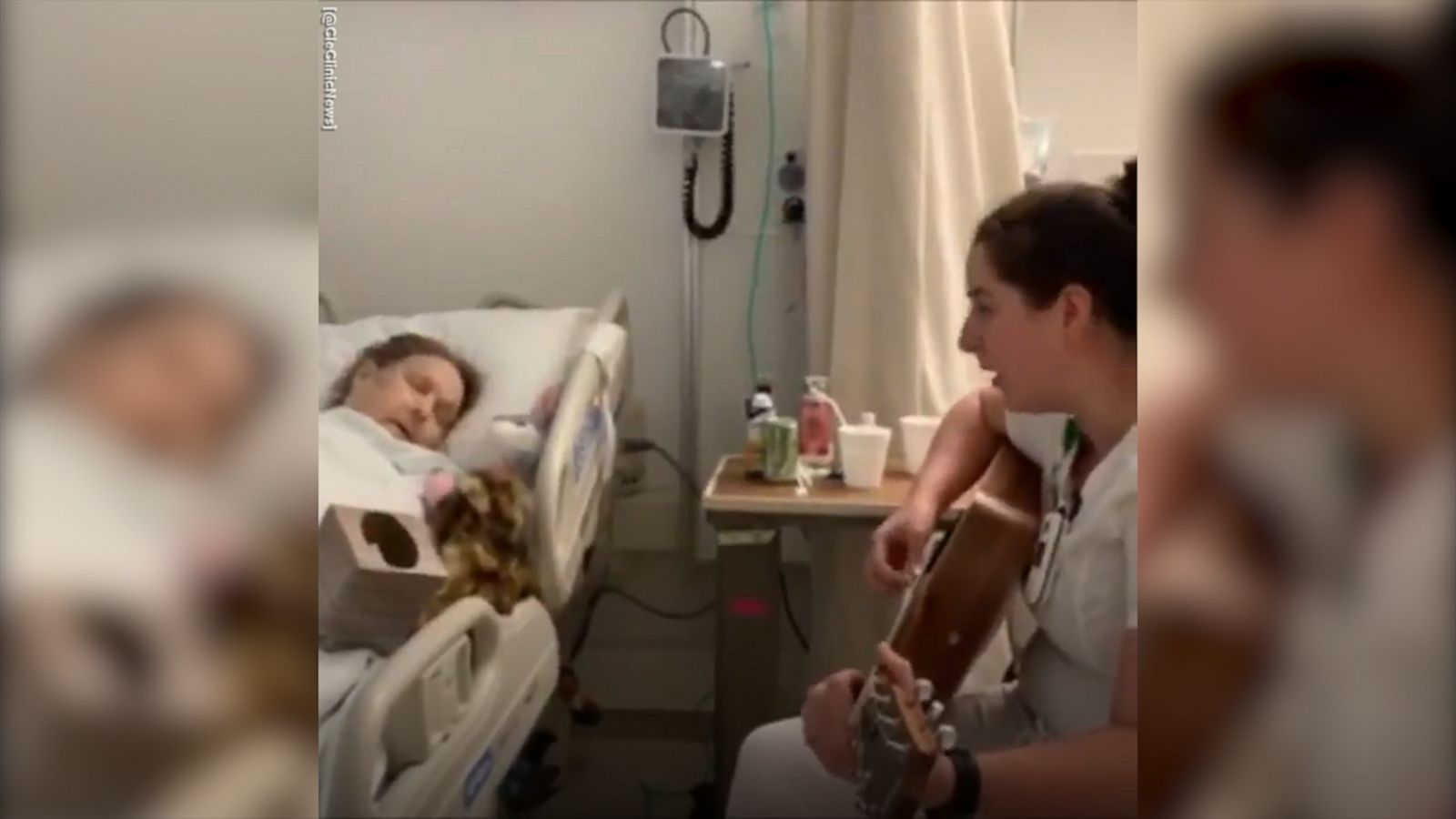 VIDEO: Medina nurse performs heartwarming song for patient being moved to hospice care