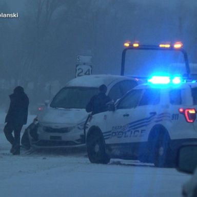 VIDEO: Winter blast sweeps Midwest, Northeast