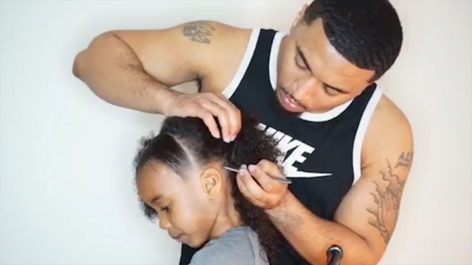 VIDEO: These girl dads are making 'Hair Love' magic