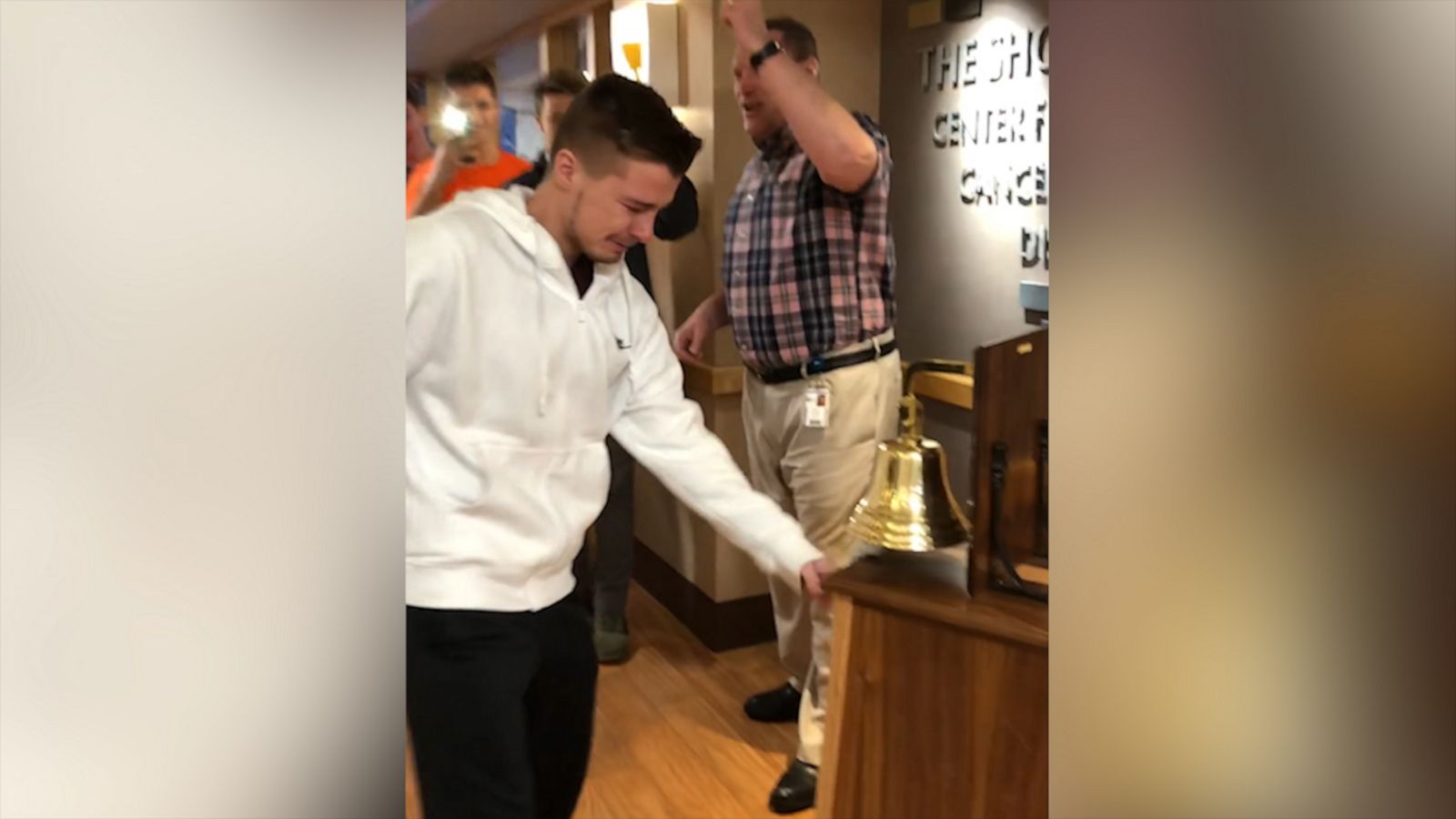 VIDEO: Teen cries tears of joy as he rings bell signifying he's cancer-free