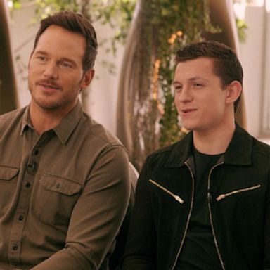 VIDEO: Chris Pratt and Tom Holland dish about playing on-screen brothers in ‘Onward’