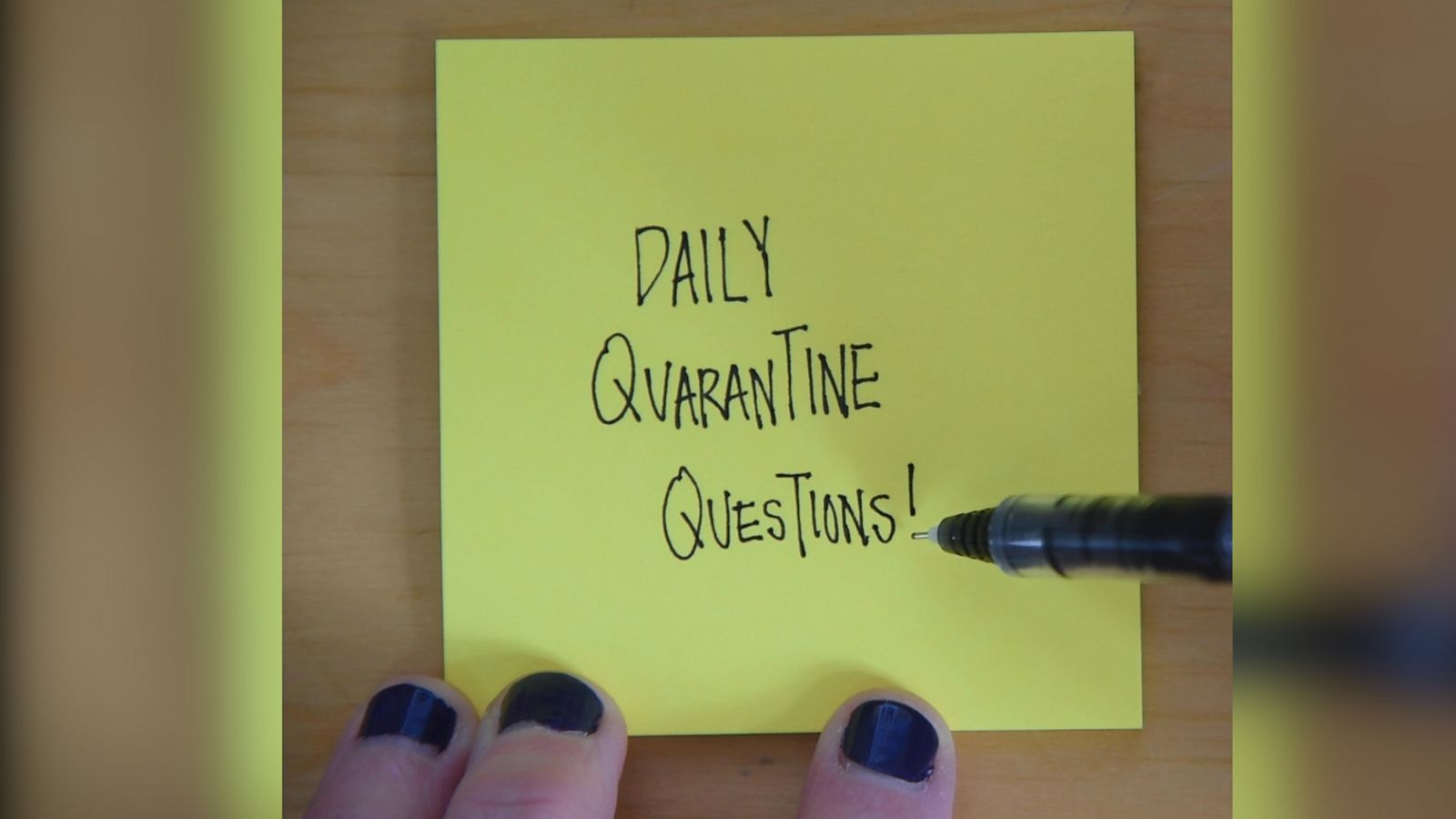 VIDEO: Ask yourself these six 'quarantine questions' for healthy daily self-care