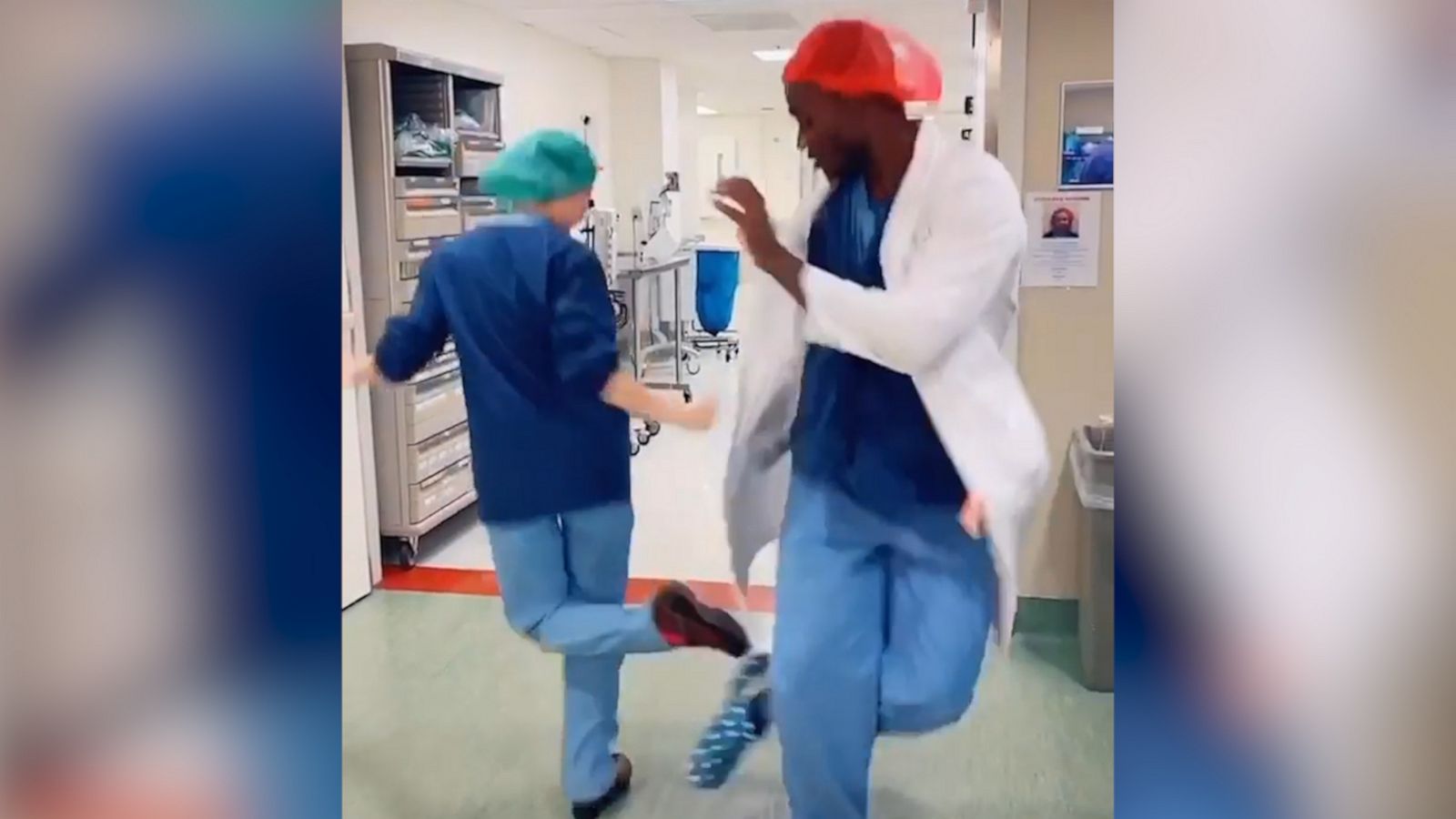 VIDEO: No handshaking allowed...so these medical residents did the Corona Foot Shake