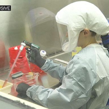 VIDEO: Inside top secret lab to find a drug to stop coronavirus