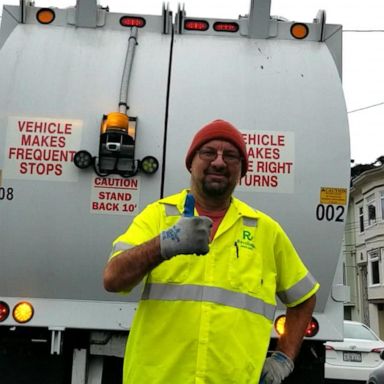 VIDEO: Garbage man inspires others by working his route at night