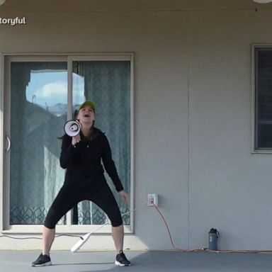 VIDEO: Utah woman holds Zumba session from her back porch