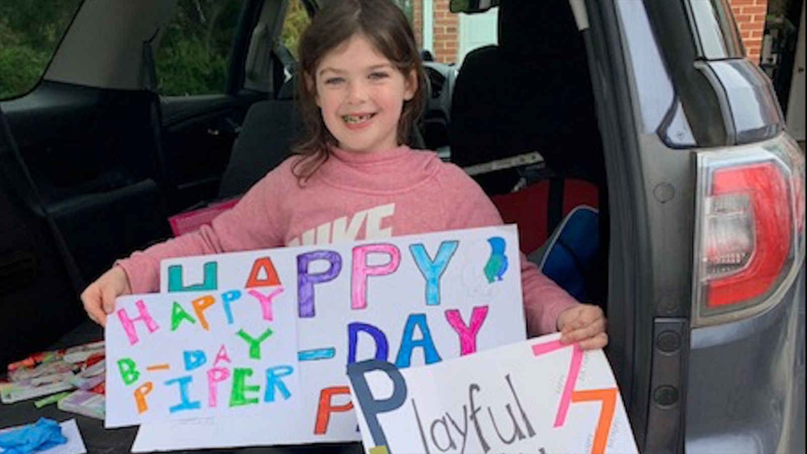 VIDEO: Drive-by birthday for 7-year-old girl