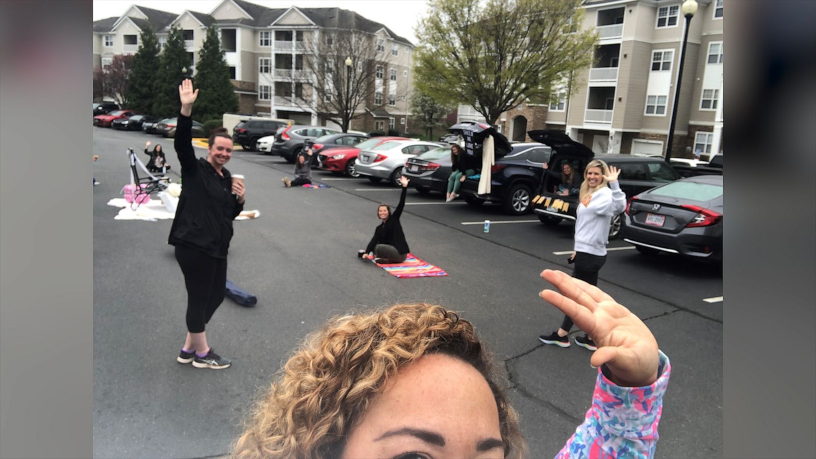 VIDEO: These friends threw a bride-to-be a bridal shower in her parking lot